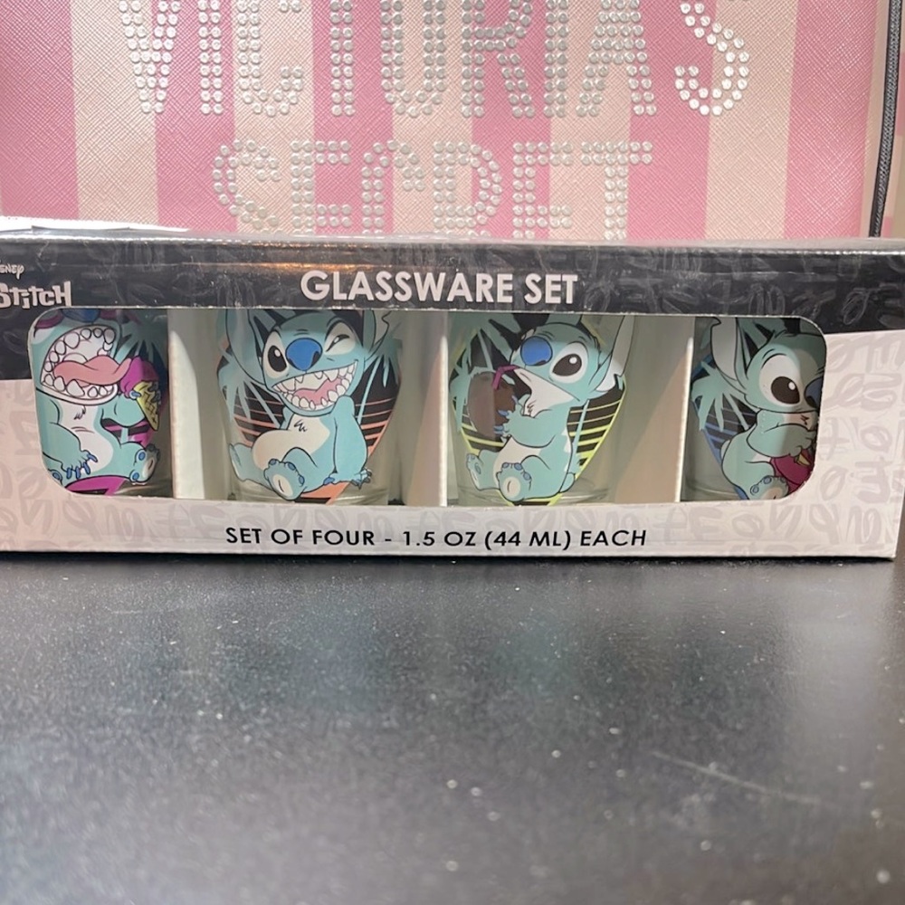 Disney Stitch Shot Glassware Set